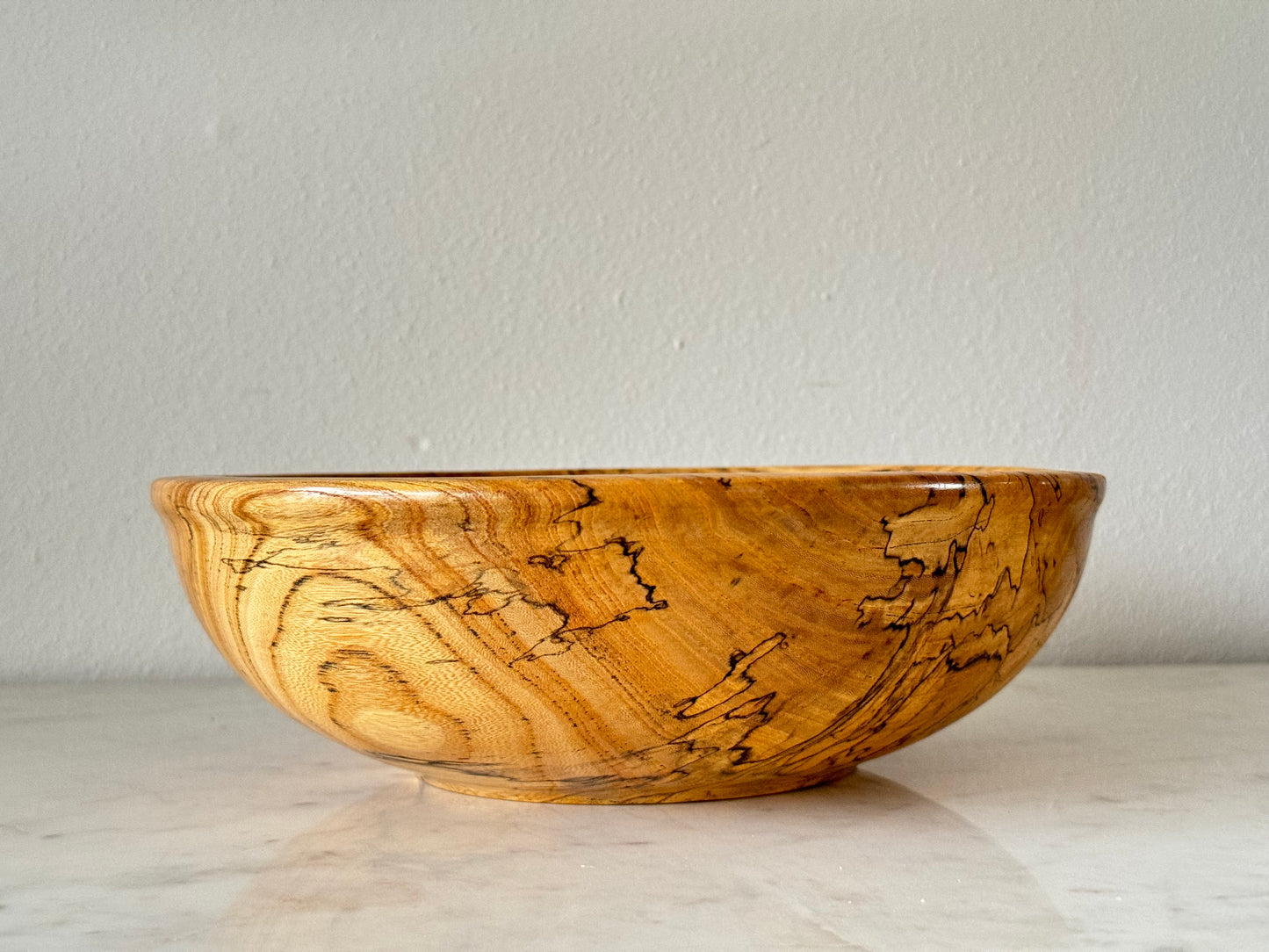 Hand-Crafted Spalted Elm Bowl
