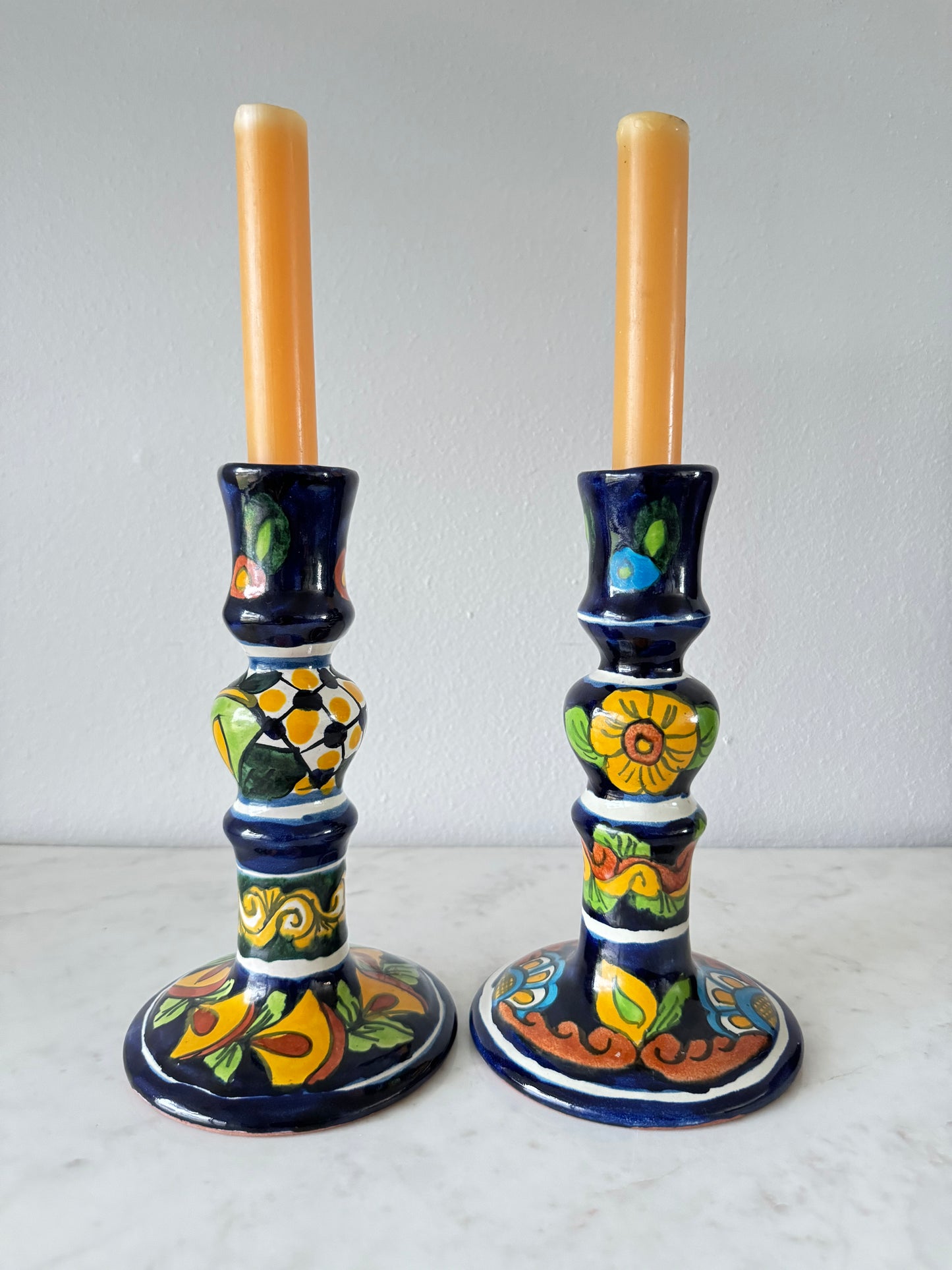 Talavera candle holders