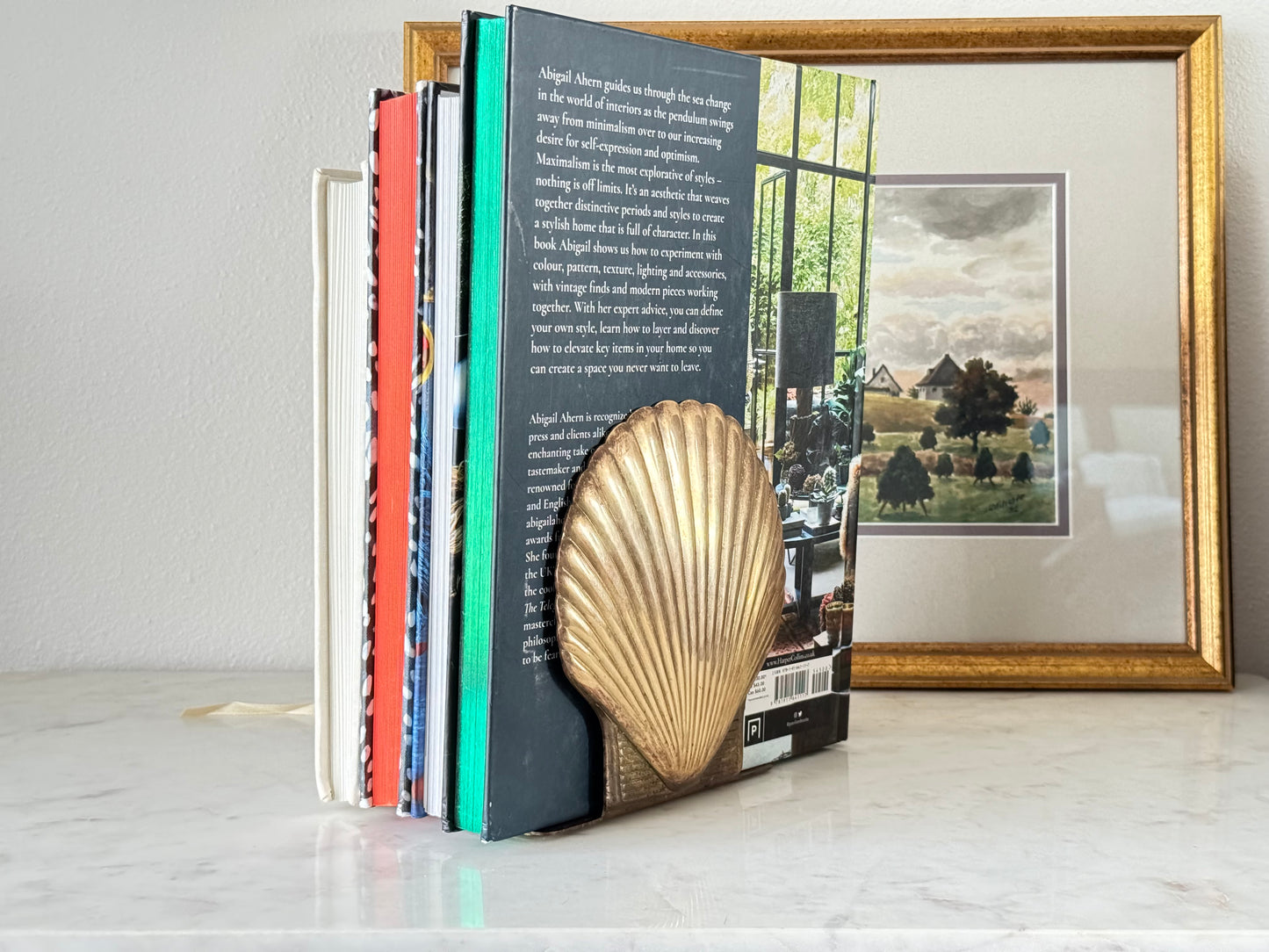 Scalloped Shell Book Ends (pair)