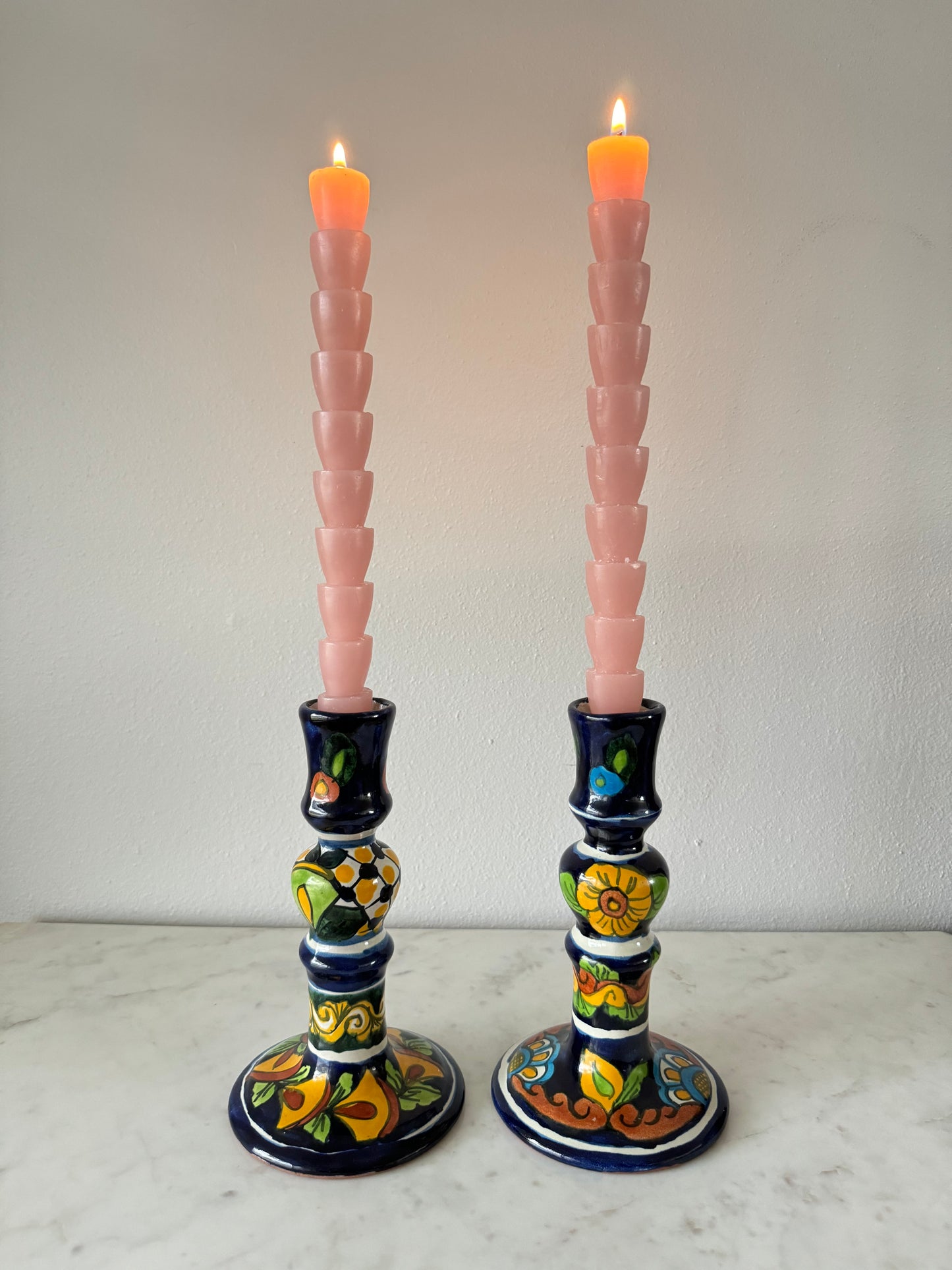 Talavera candle holders