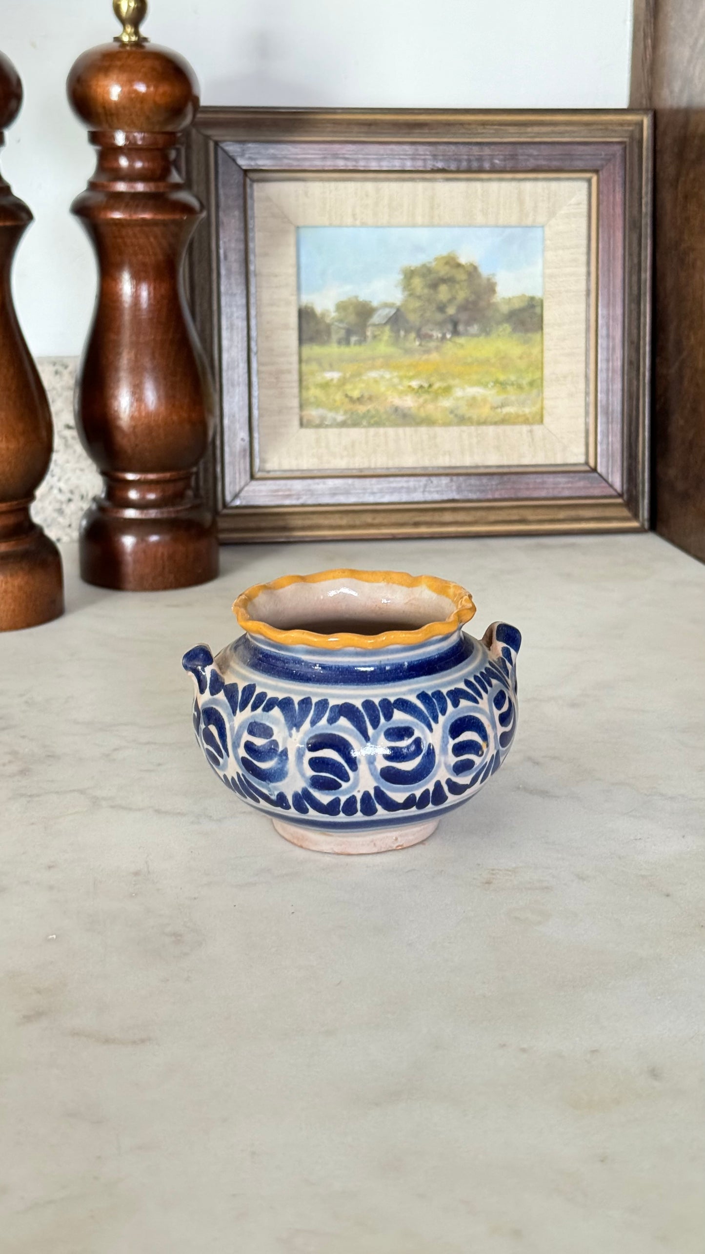 Talavera Cream and Sugar Pottery