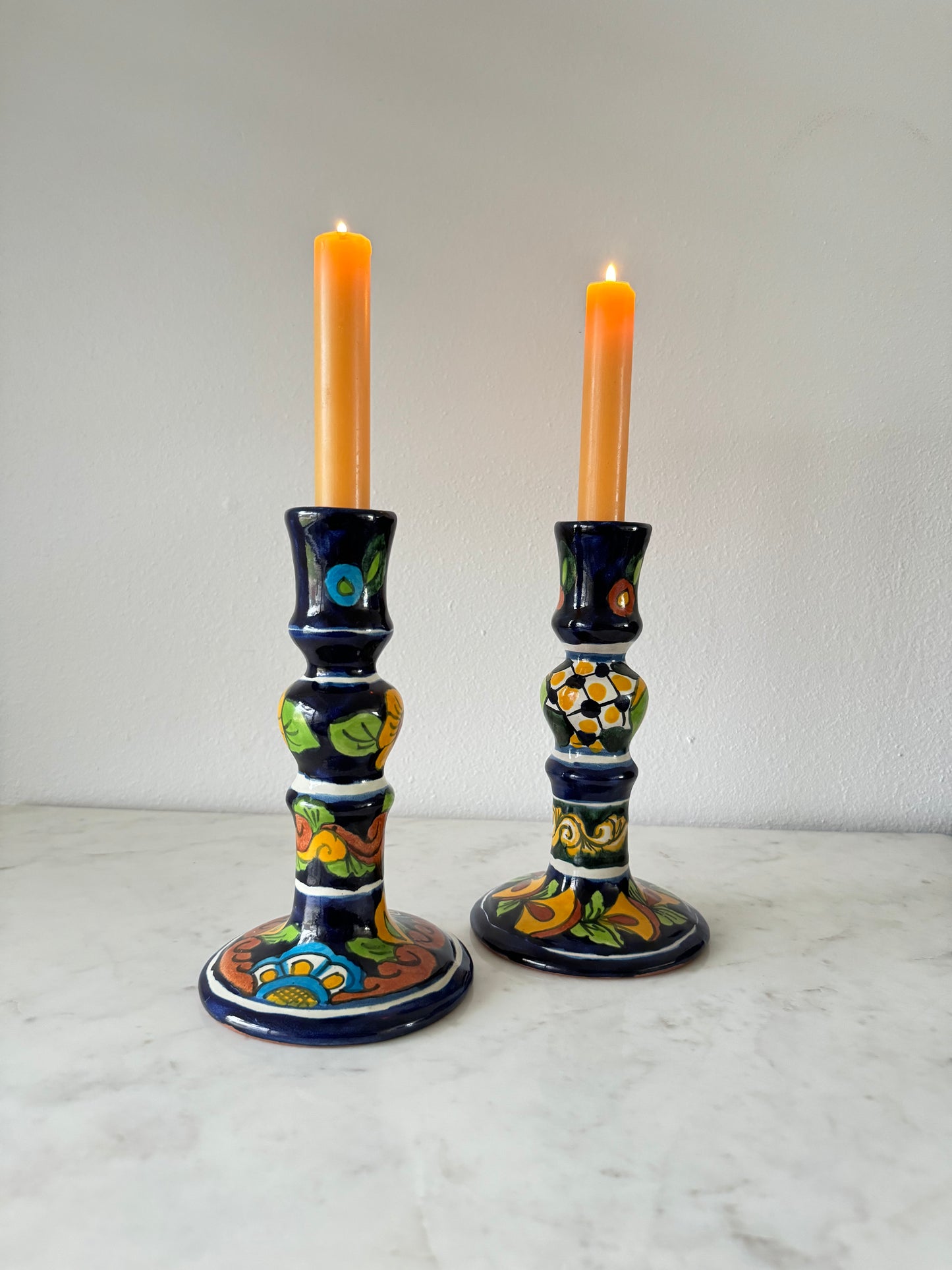 Talavera candle holders