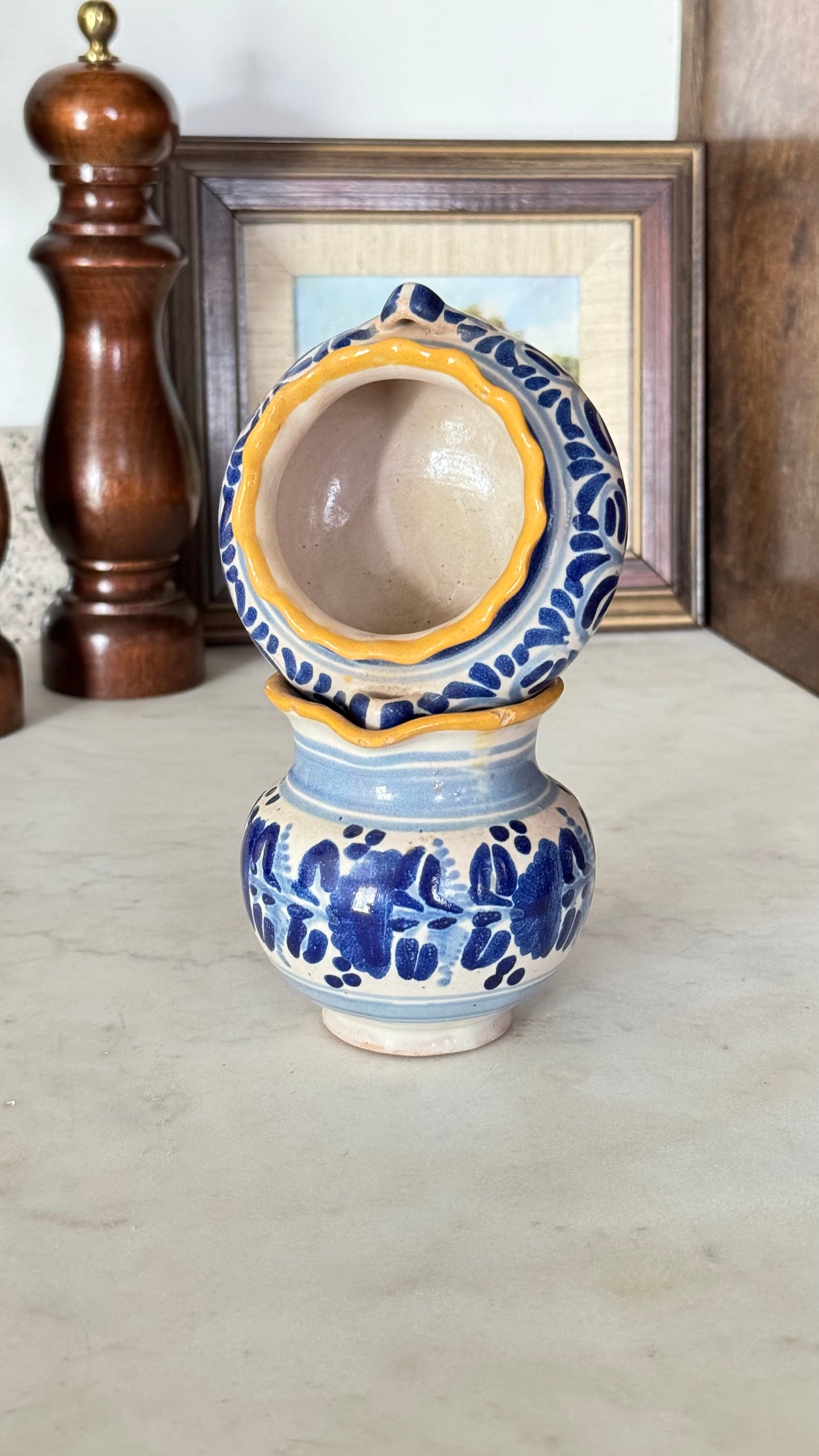 Talavera Cream and Sugar Pottery