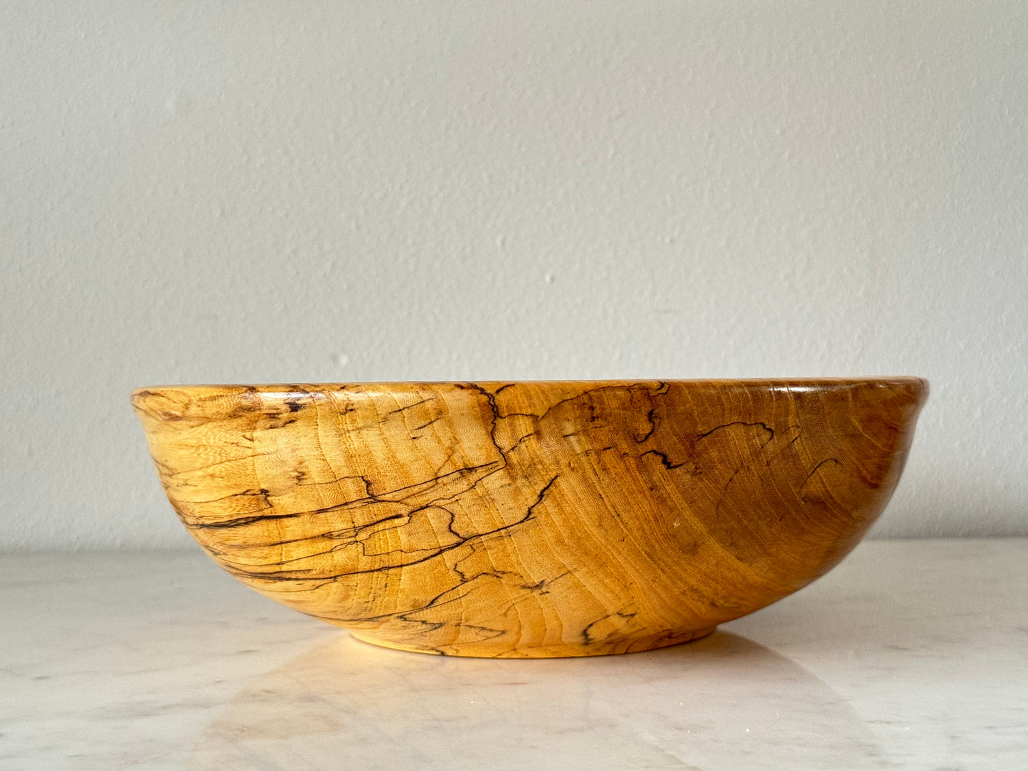Hand-Crafted Spalted Elm Bowl