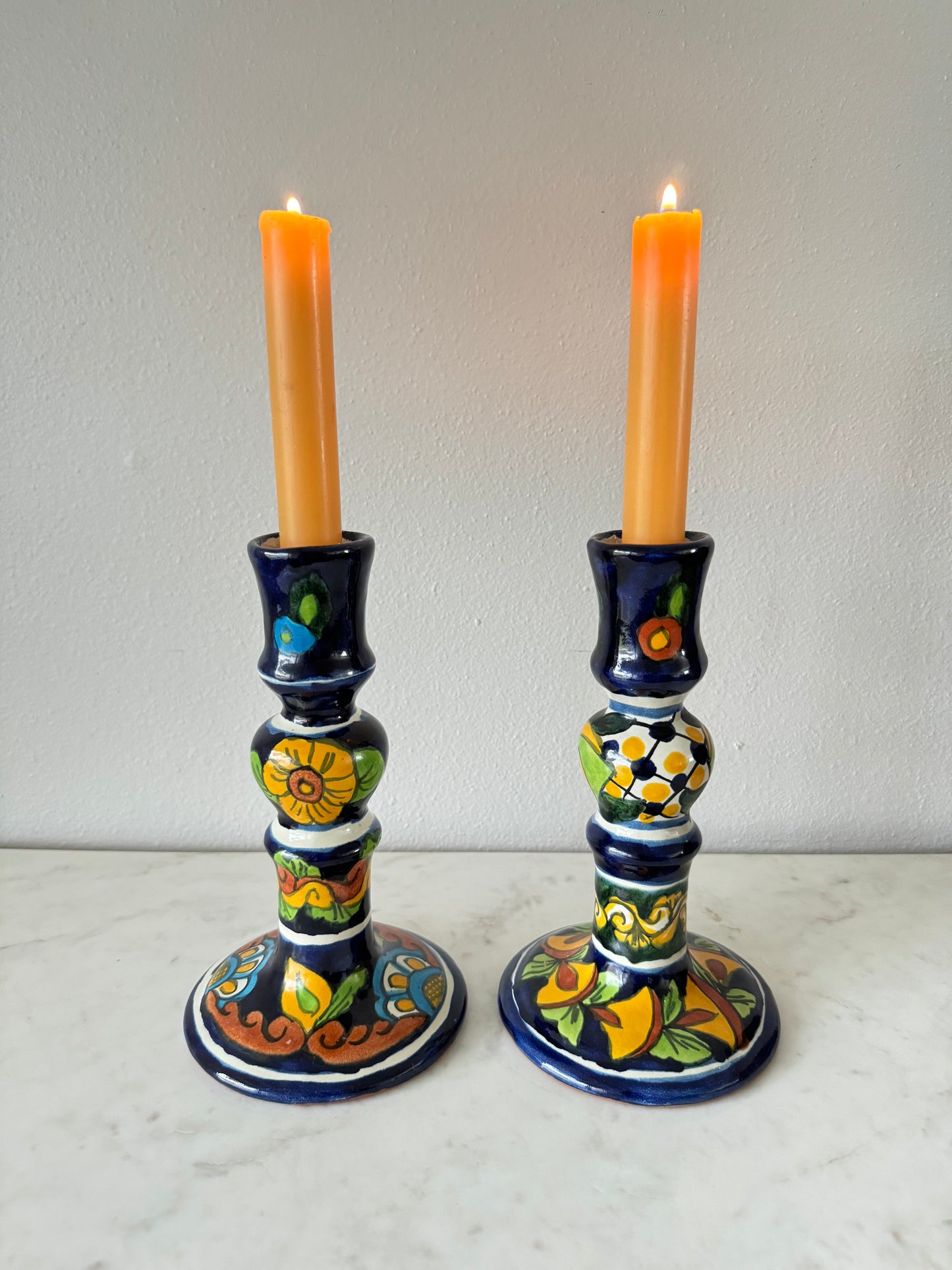 Talavera candle holders