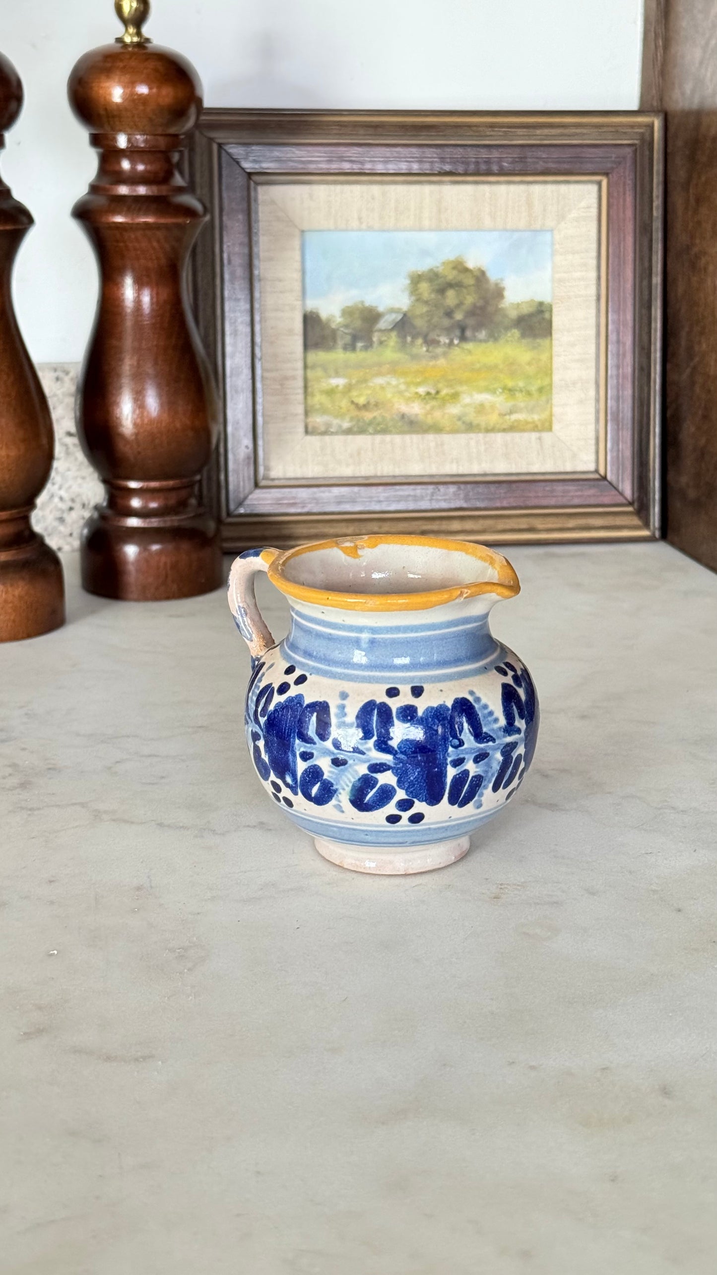 Talavera Cream and Sugar Pottery