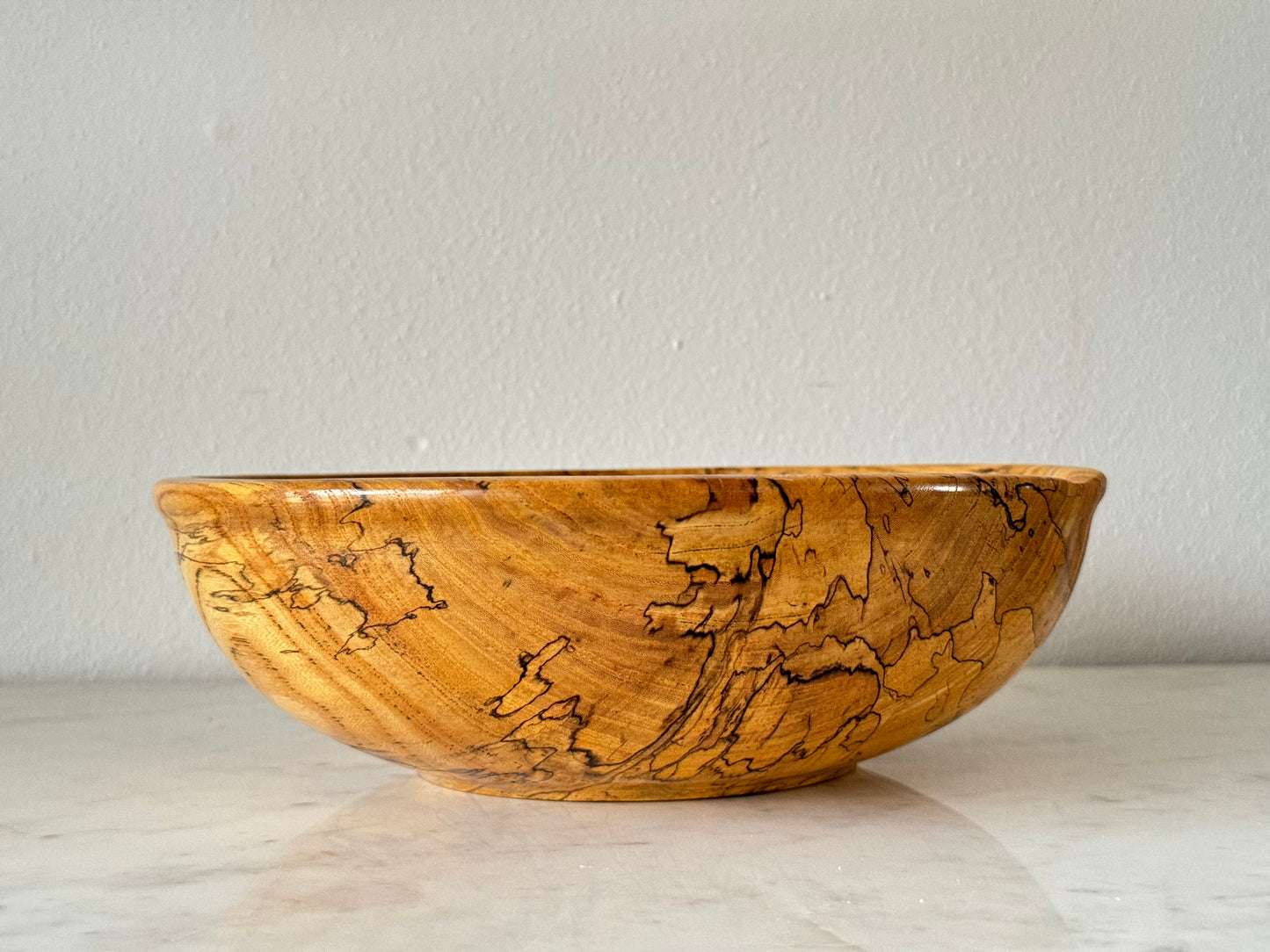 Hand-Crafted Spalted Elm Bowl