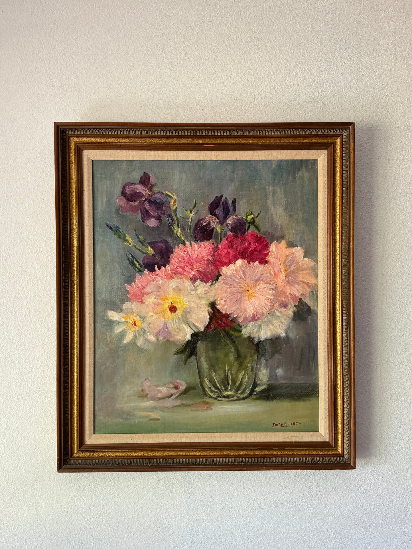 Peonies and Violets Oil Painting