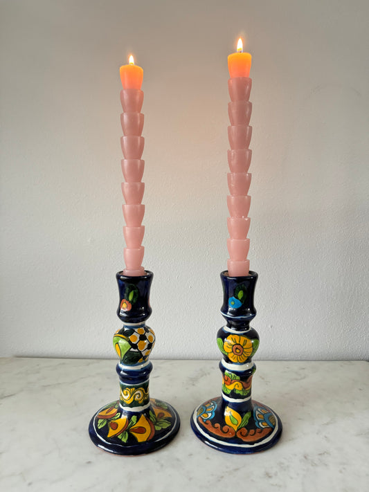 Talavera candle holders