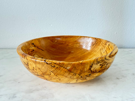 Hand-Crafted Spalted Elm Bowl