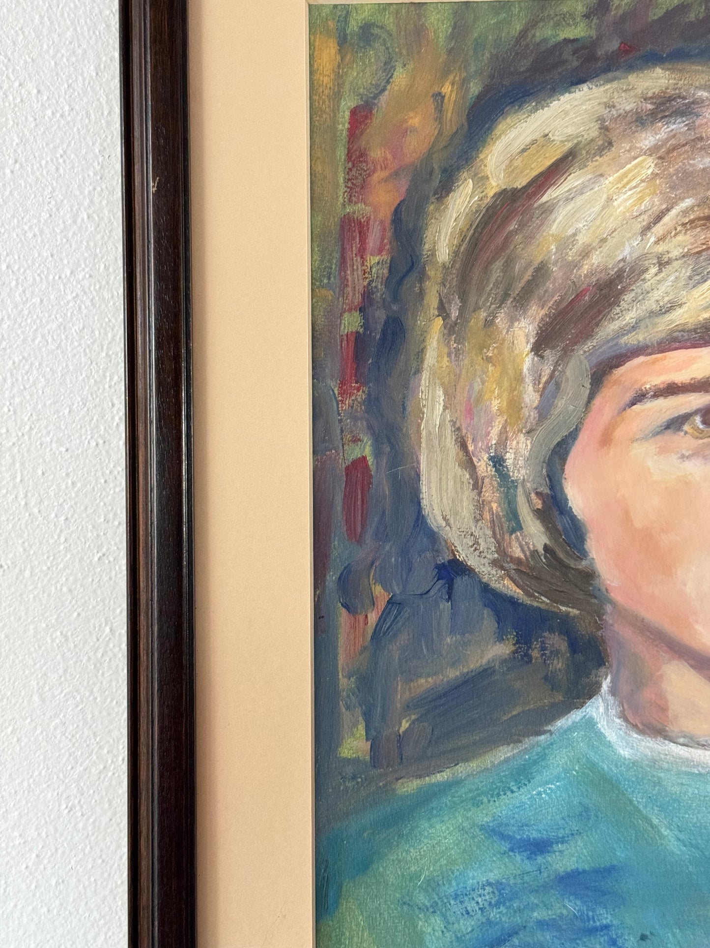 Portrait of Kathy Duddlesten Oil Painting