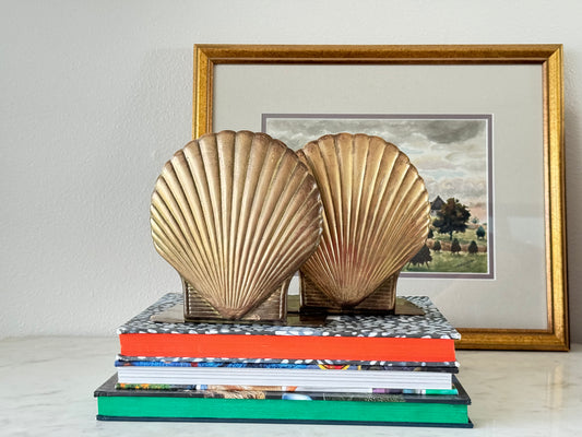 Scalloped Shell Book Ends (pair)