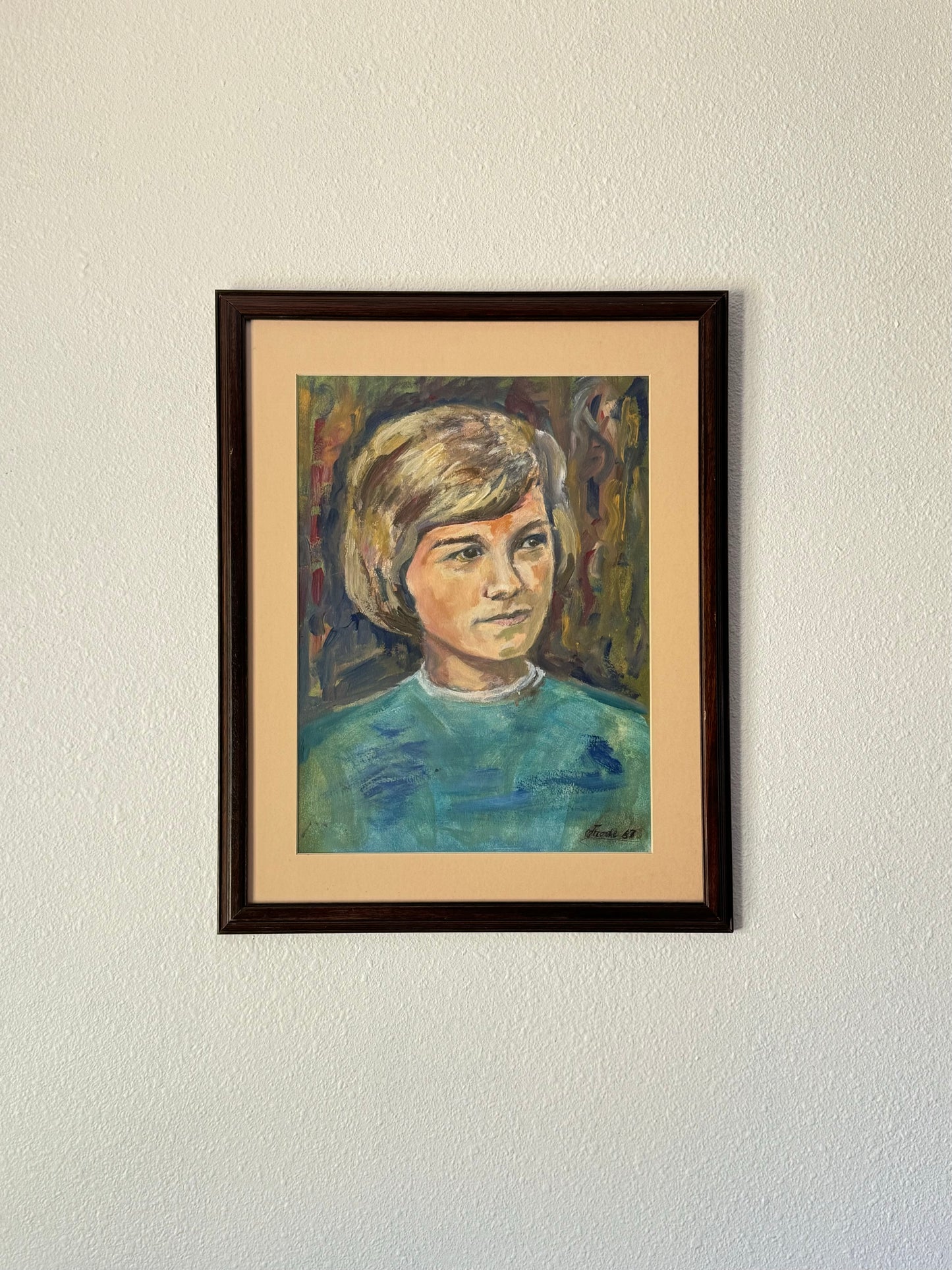 Portrait of Kathy Duddlesten Oil Painting