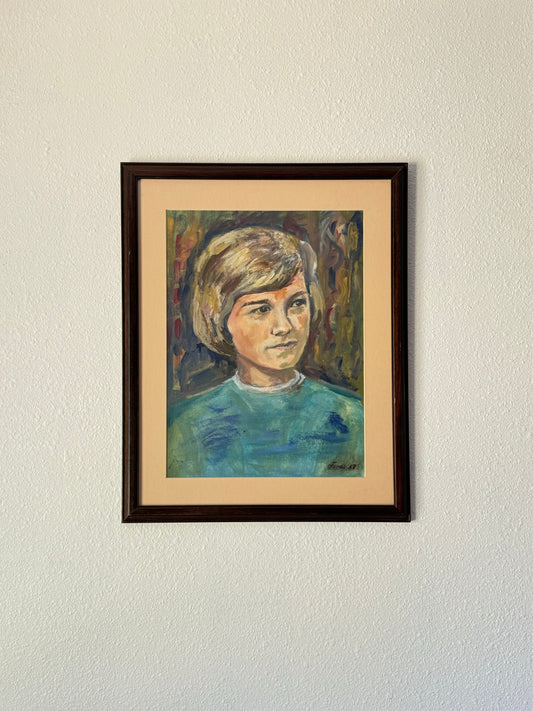 Portrait of Kathy Duddlesten Oil Painting